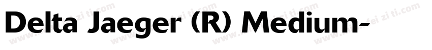 Delta Jaeger (R) Medium字体转换